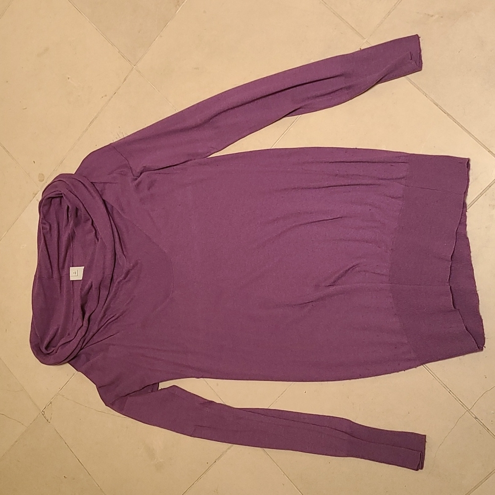 Trouve SM purple cowl neck sweater